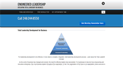 Desktop Screenshot of engineeredleadership.com