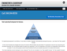 Tablet Screenshot of engineeredleadership.com